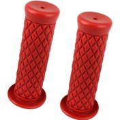 Resim Suntek Magideal 2 Parça Motosiklet Retro Kolu Bar Gidon Koyu-kırmızı 