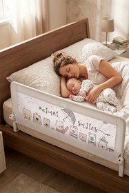 Resim Wellgro 150x65 Cm Yatak Bariyeri, Çocuk Yatak Korkuluğu 