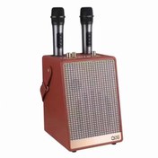 Resim Junglee 30W Karaoke Çift Mikrofonlu Bluetooth Hoparlör Şarjlı Kablosuz Speaker 