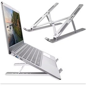 Resim Macbook Laptop Bilgisayar Standı Notebook Özel Yükseltici Stand Tablet Tutucu Ayarlı Metal Metal Stand-970 