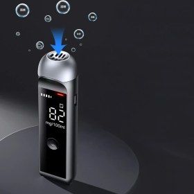 Resim Normadia Yüksek Hassasiyetli Hava Üflemeli Taşınabilir Alkol Test Cihazı Siyah 