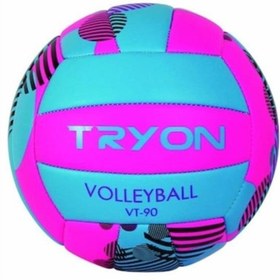 Resim Tryon Pembe-Mavi Voleybol Topu VT-90 