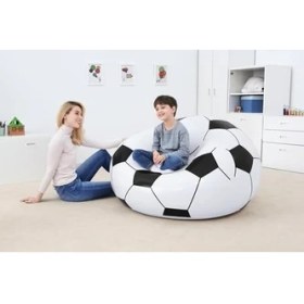 Resim Daisy Store Up In & Over Beanless Futbol Topu Koltuğu, 114 x 112 x 66 Cm, Futbol Hava Koltuğu, Siyah/beyaz 
