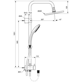 Resim Ideal Standard Idealduo Duş Sistemi A6281aa Krom 