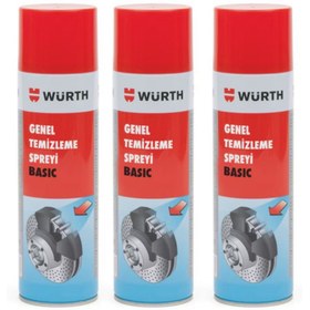 Resim Würth Fren ve Balata Temizleme Spreyi Basıc 500ml x3 