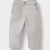 Resim Defacto Erkek Bebek Esnek Bantlı Paça Gabardin Pantolon F5129a525augr470 Gri 