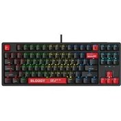 Resim S87 Mekanik Red Switch RGB Anti-Ghosting Kablolu Klavye Bloody