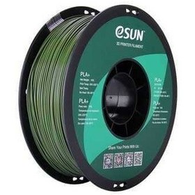 Resim eSUN 1,75 mm PLA Plus (PLA+) Zeytin Yeşili Filament (1 KG) 