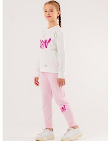 Resim Coppa Kids Run Baskılı 2 Ip Mevsimlik Kız-erkek Takım - Coppa -ekru-pembe - 7 Yaş Çok Renkli 