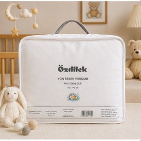 Resim Özdilek Doğal %100 Yün Bebek Yorgan 95x145 
