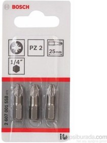 Resim Bosch Bits Uç Extrahard Pz2 x 25 MM 3'lü 