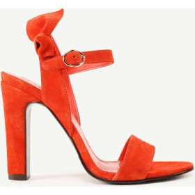 Resim Yargıcı Fiyonk Detaylı Deri Topuklu Ayakkabı 