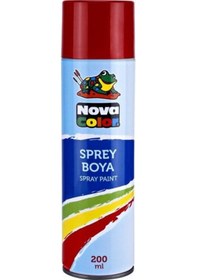 Resim Nova Color Sprey Boya 200 Ml. Kırmızı 