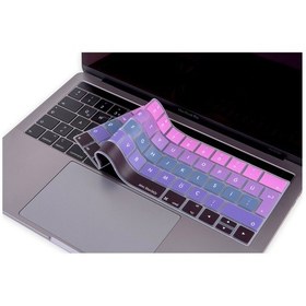 Resim MacBook Pro TouchBar Klavye Koruyucu 13inc 15inc Türkçe Ombre 