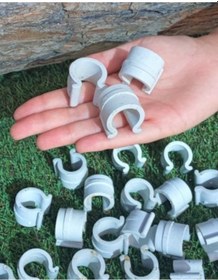 Resim Sera Klipsi 100 Adet 21 lik 1/2 Yarım Parmak Çakma Sera Klips 