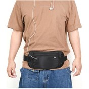 Resim Sones Spor Koşu Bel Çantası Açık Hava Fitness Büyük Kapasiteli Rfıd Engelleme Cüzdan Su Geçirmez Telefon Bel Çantası Koyu Mavi 