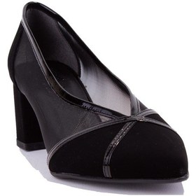 Resim Dagoster Dza07 2682009 Siyah Süet Klasik Topuklu Kadın Ayakkabı 001 