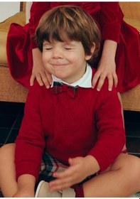 Resim Mayoral Abel&lula Erkek Bebek Kazak Kırmızı Kırmızı 