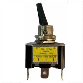 Resim Ic-151b Işıklı 12 Volt Dc 30 Amper On-off Toggle Switch Seri 1 -180634 