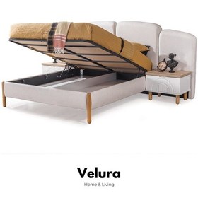 Resim Boerno Yatak Odası Takımı Dolap + Şifonyer + Komodin + Karyola 