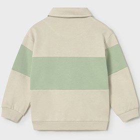 Resim Mayoral Yazlık Erkek Bebek Polo Yaka Sweatshirt Bej - Bej / 12 Ay 