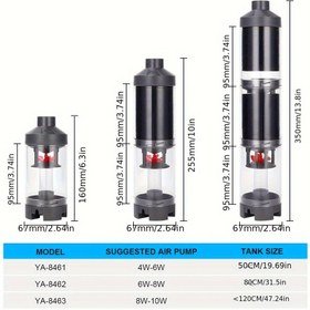Resim Balık tankı görüntüleme, tuvalet, tamamen şeffaf balık dışkı toplayıcı, kanalizasyon toplayıcı 