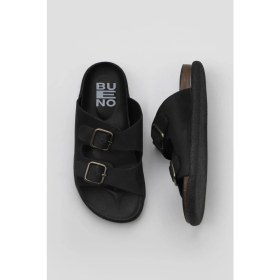 Resim Bueno Shoes Siyah Nubuk Kadın Düz Terlik 01WS11001 01WS11001 