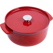 Resim KitchenAid CC006060-001 5.2 Litre 26 cm. Döküm Demir Tencere - Kırmızı 