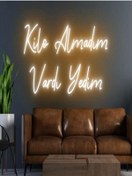 Resim Twins Led Kilo Almadım Vardı Yedim Yazılı Neon Tabela Amber Model:model:19873366 