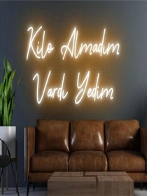 Resim Twins Led Kilo Almadım Vardı Yedim Yazılı Neon Tabela Amber Model:model:19873366 
