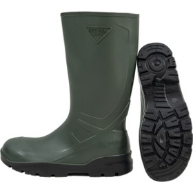 Resim REÇBER Su Geçirmez Günlük Kullanım Soft Pvc Uzun Haki Çizme No: 45 