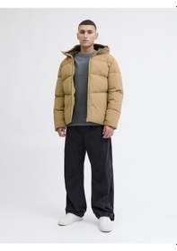 Resim Jack & Jones Jjglobal Puffer Jacket Kapüşonlu Kışlık Erkek Mont Cok Renklı 