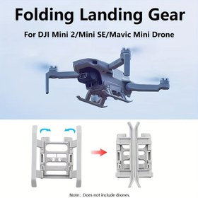Resim DJI Mini 2/Mini SE/Mavic Mini Katlanabilir İniş Donanımı - Taşınabilir, Taşınabilir Drone Aksesuarları | Kompakt Tasarım | ABS İnşaatı 