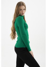 Resim Fashion Friends Bayan Kazak 24k0288k1 Yeşil Yeşil 