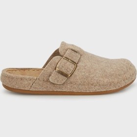 Resim Lela Kemerli Keçe Kışlık Ev Bayan Terlik 6711001 Vizon 