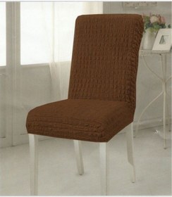 Resim Bürümcük Sandalye Kılıfı 6'lı Kahverengi 