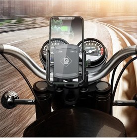 Resim Kewig M8s Bisiklet Alüminyum Navigasyon Dağı Açık Bisiklet Cep Telefonu Tutucu Gümüş Silver 