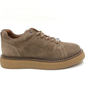 Resim LUCIANO BELLINI LUCIANO BELLİNİ VİZON SÜET DERİ ERKEK SNEAKER AYAKKABI 