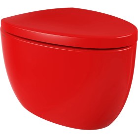 Resim Bocchi Etna Asma Klozet P. Kırmızı 1116-019-0128 Kapak Hariç 