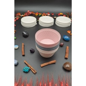 Resim Swencraft Saklama Beslenme Kabı Çerezlik 12'li Set Mikrodalgaya Derin Dondurucuya Girebilen Lüks Kutu 