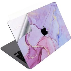 Resim Apple Uyumlu MacBook Air 13.6 Kılıf M2 M3 M4 M5 Yapıştırma Sticker Kaplama Koruyucu A2681 A3113 A3240 A3449 Lila 