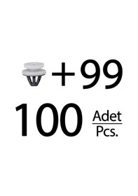 Resim Renault Clio 2, Megane 1, Trafic 2 İçin Döşeme Klipsi- 100'lü 