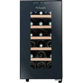 Resim La Sommeliere 18 Şişe Kapasiteli Service Solo Siyah Şarap Dolabı LS18S 
