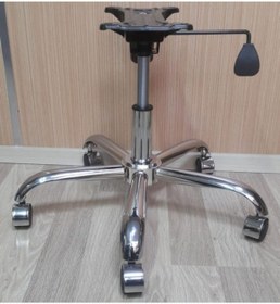 Resim Depolife Ofis Büro Çalışma Koltuğu Için Metal Yıldız Ayak Amortisör Tekerlek Şase Tek Kollu Mekanizma Seti 