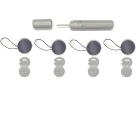 Resim SPELT Nevresim Yorgan Battaniye Kılıfı Sabitleyici Kılıf Tutturma Pin 4'lü Set Gri 