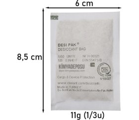 Resim Pars Nem Alıcı Aktif Kil Paketi 11 gr 1040 Adet 