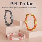 Resim Kediler ve Köpekler için Ayarlanabilir Kene & Pire Tasması - Yavaş Salım Sürekli Koruma, Sıvı Gerektirmez, Dayanıklı ve Rahat Kullanım, Dış Mekan İçin Uygun (Gri/Turuncu/Pembe), Kolay Kullanım Tasarım, Uzun Ömürlü Koruma, Evcil Hayvan Dostu Ev Eşyası 