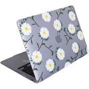 Resim MacBook Pro M1-M2 13" A1706-08 A1989 A2159 A2251 A2289 A2338 Uyumlu Yeşil Sarı Laptop Koruyucu Kılıf FLOWER01NL McStorey