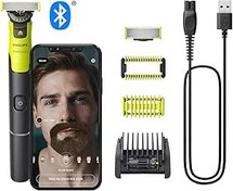 Resim Philips OneBlade 360 bağlantılı Face+Vücut, elektrikli sakal kesici, tıraş makinesi ve vücut bakım makinesi, 360 bıçak teknolojisi, 360 bıçak, 5'i 1 arada ayarlanabilir tarak, Body Kit (model 