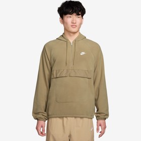 Resim Nike Club Winter Erkek Haki Eşofman Üstü 